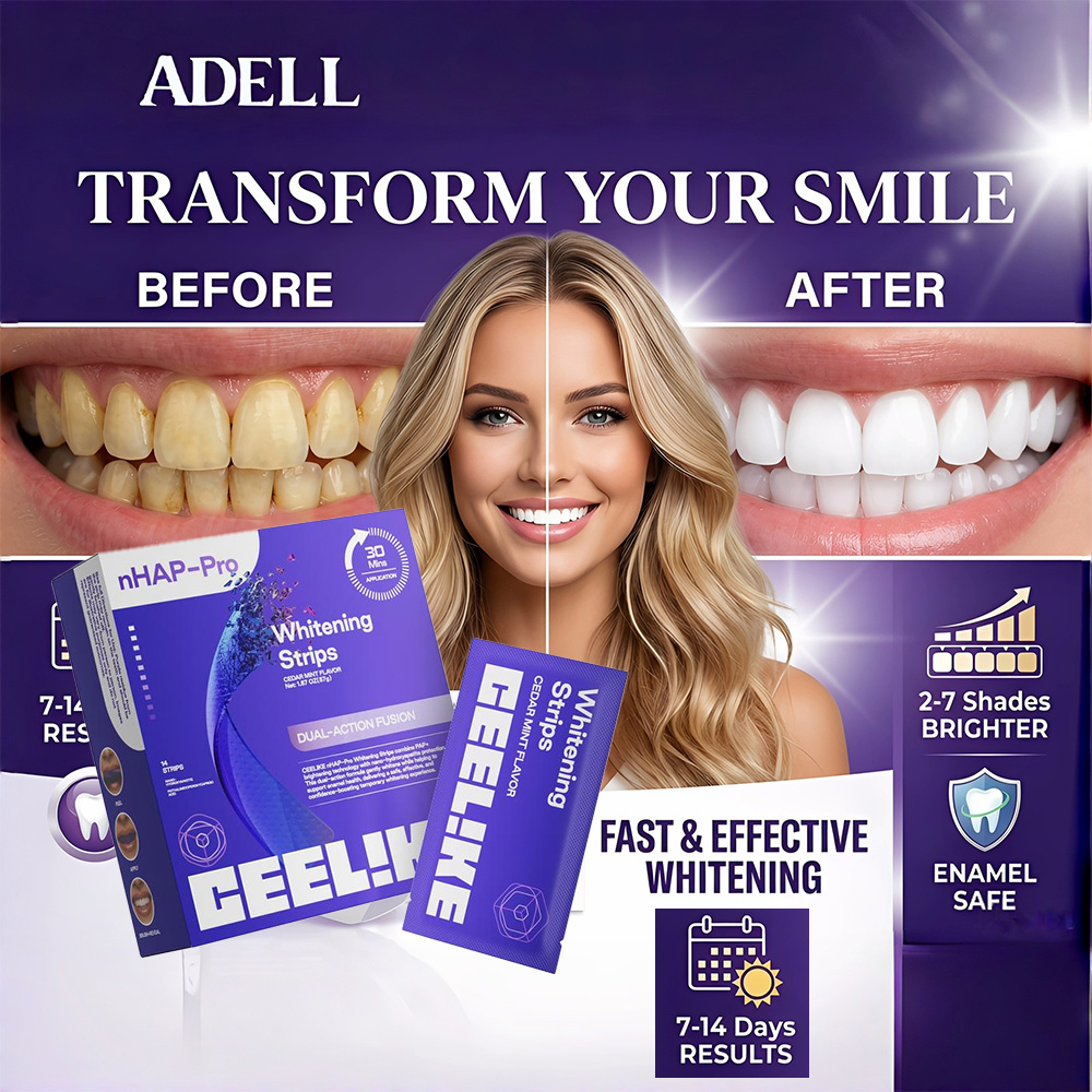 Teeth Whitening Effective - Tiras Blanqueadoras de Dientes Púrpuras, 14