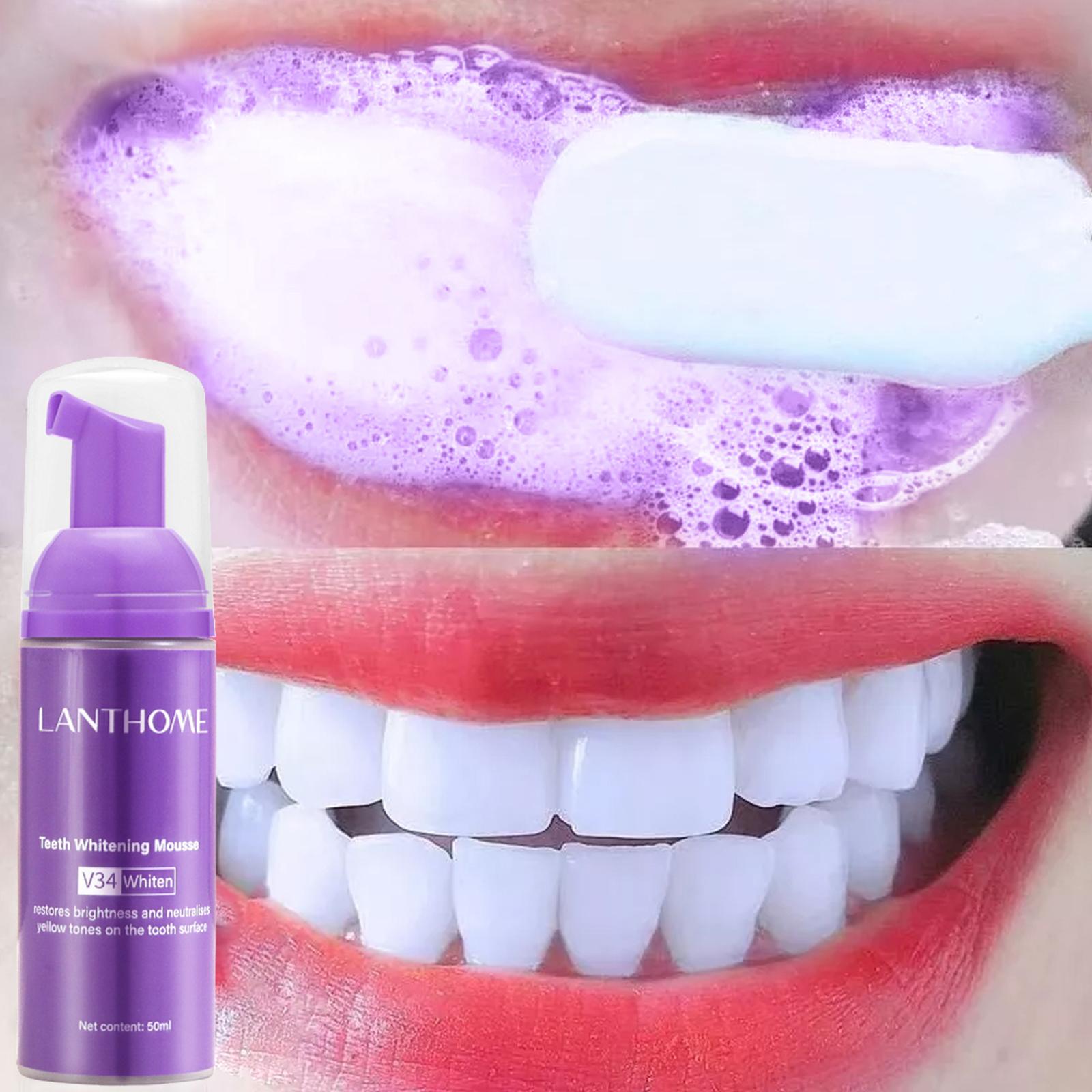 Teeth Whitening Effective - Pasta de dientes V34 Mousse para