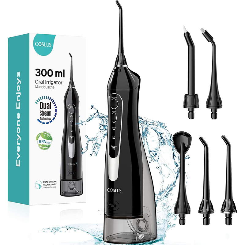 Water Flosser Cordless - Irrigador Bucal Portátil Inalámbrico con Turbina,