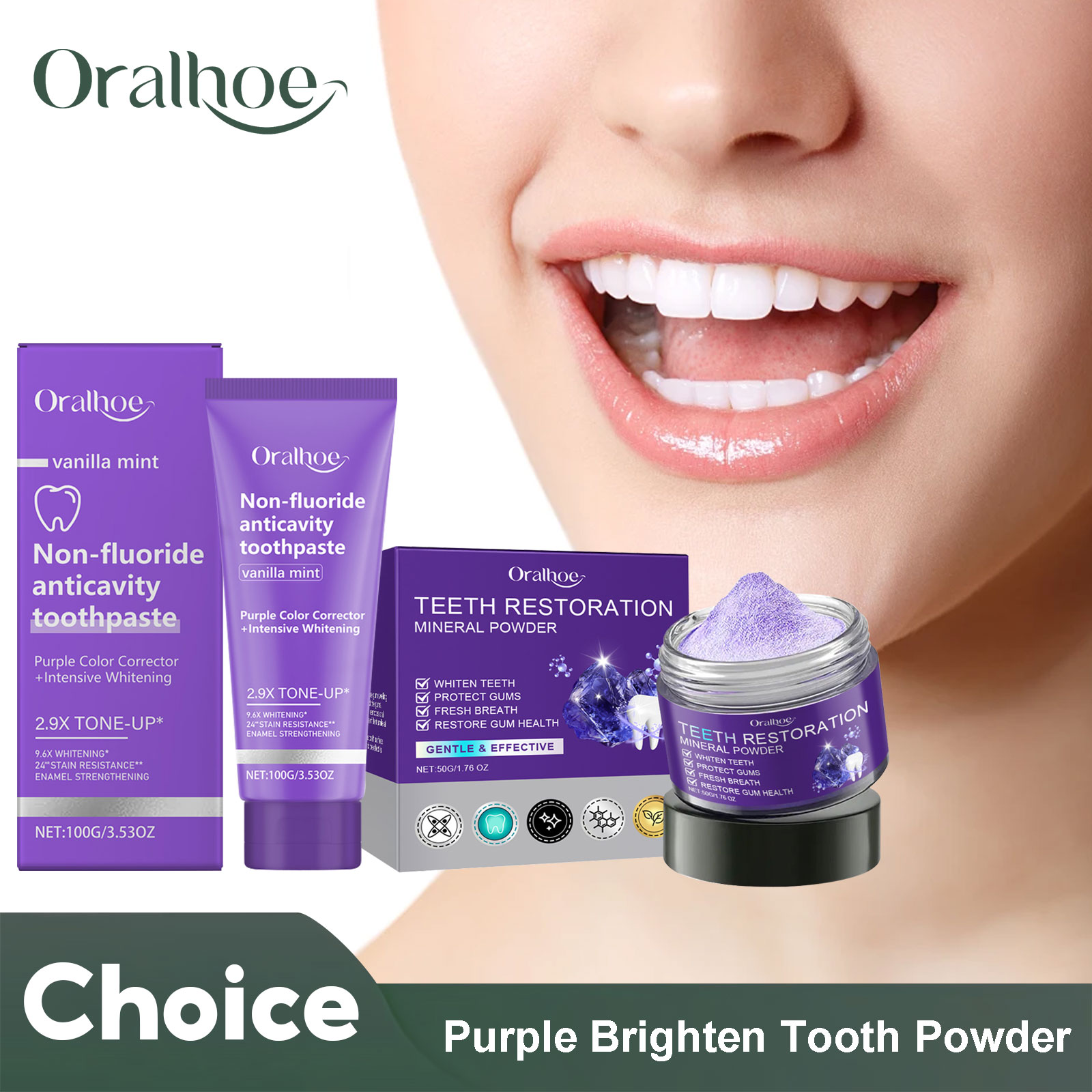Teeth Whitening Remedies - Teeth Restoration Mineral Powder Teeth Whitening
