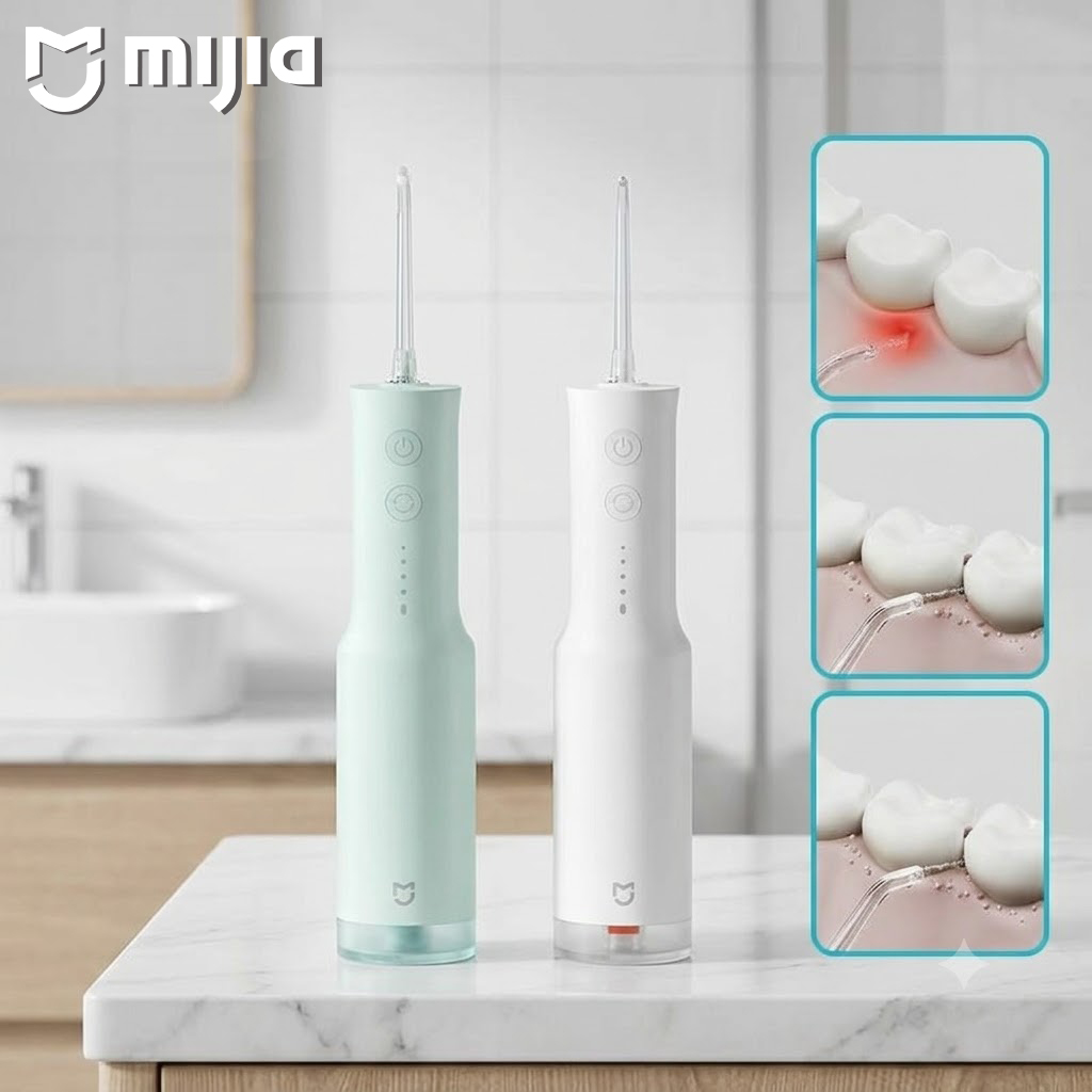 Water Flosser Cordless - Irrigador Bucal Portátil Xiaomi F300, Chorro