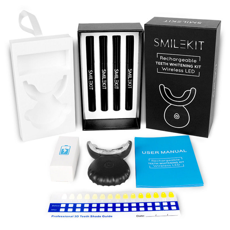 Teeth Whitening Led Kit - Kit de Gel blanqueador Dental inalámbrico,