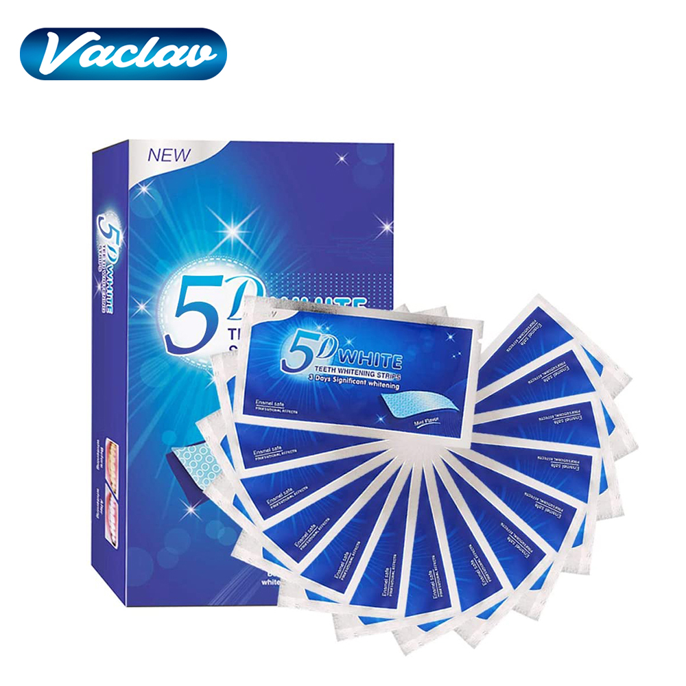 Teeth Whitening Effective - Tiras Blanqueadoras de Dientes 5D, Gel