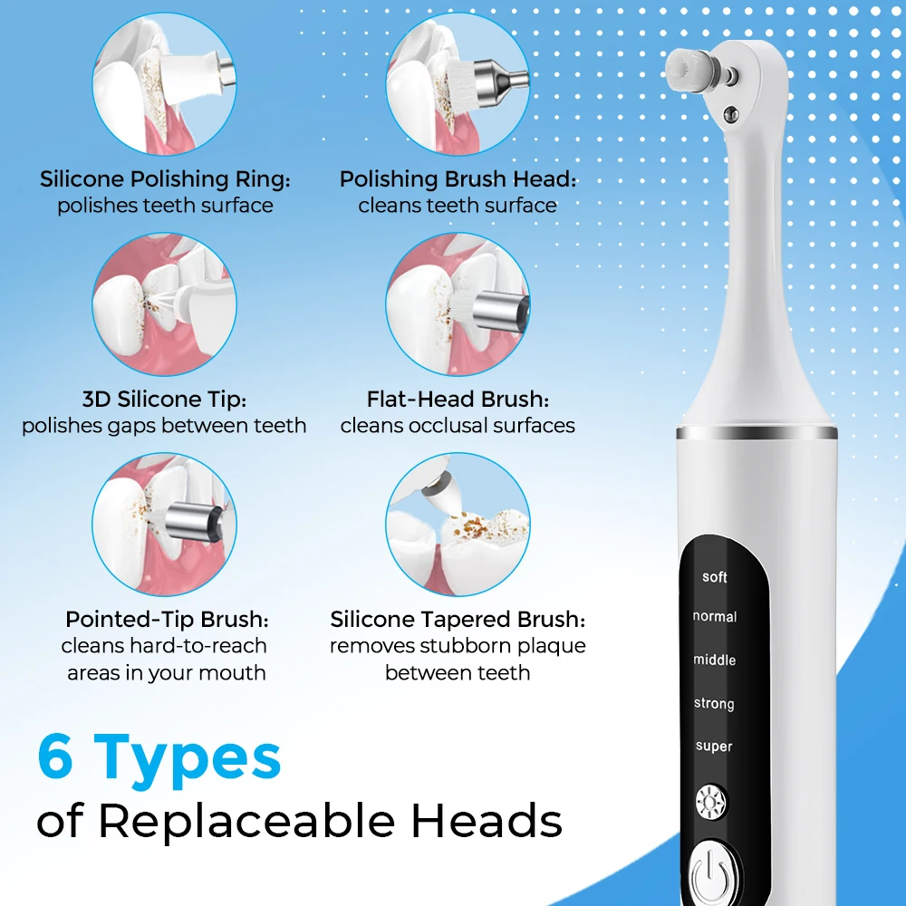 Pulidor de dientes eléctrico,  - Teeth Whitening Led Kit reseña y precio