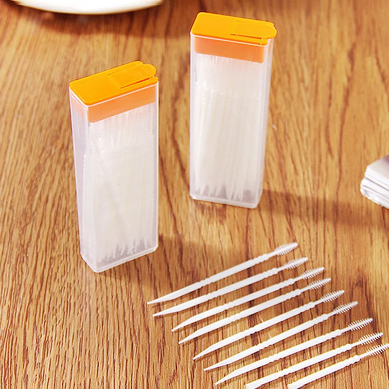 50 unids/caja cuidado bucal pa - Dental Floss Picks reseña y precio