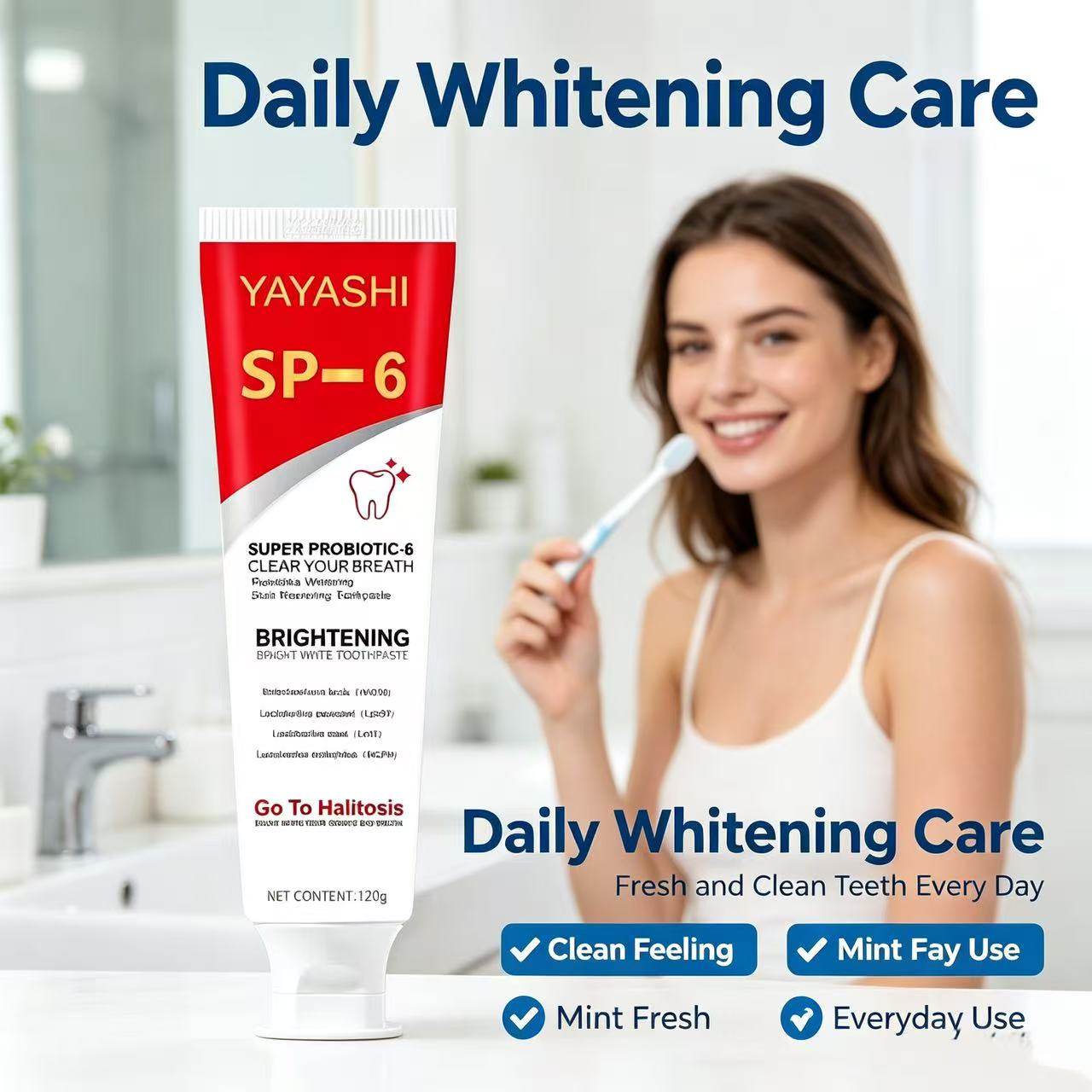 Pasta Dental Probiótica Sp-6,  - Teeth Whitening Cream reseña y precio