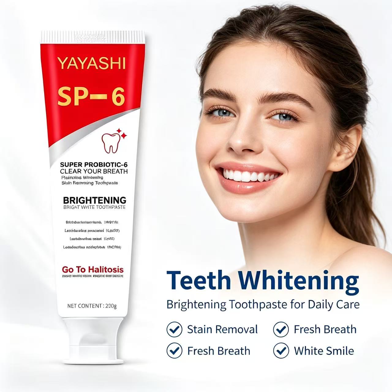 Pasta Dental Probiótica Sp-6,  - Teeth Whitening Cream reseña y precio