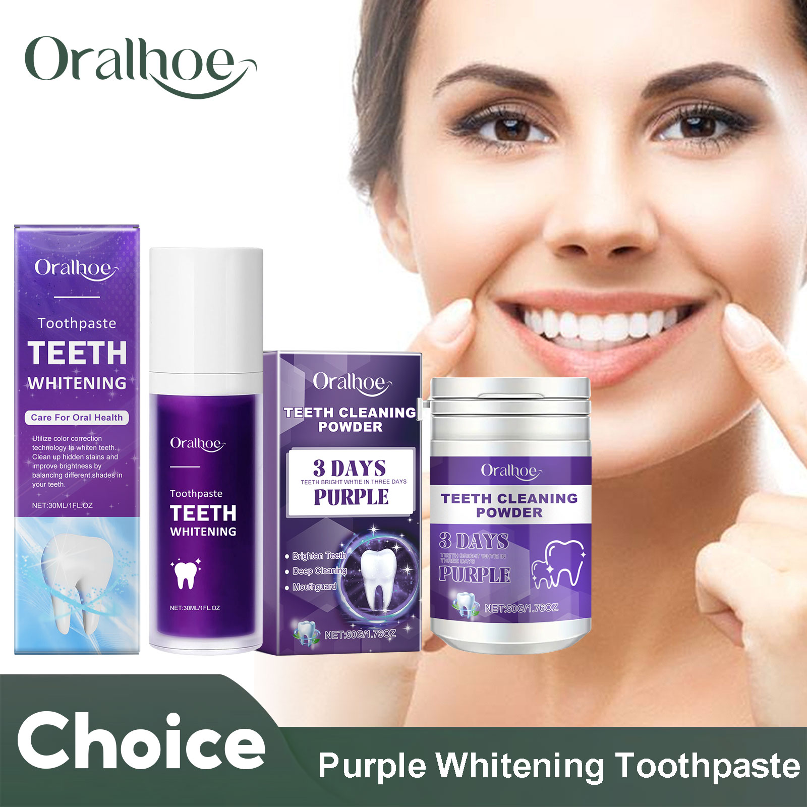 Corrector morado, pasta de die - Teeth Whitening Remedies reseña y precio
