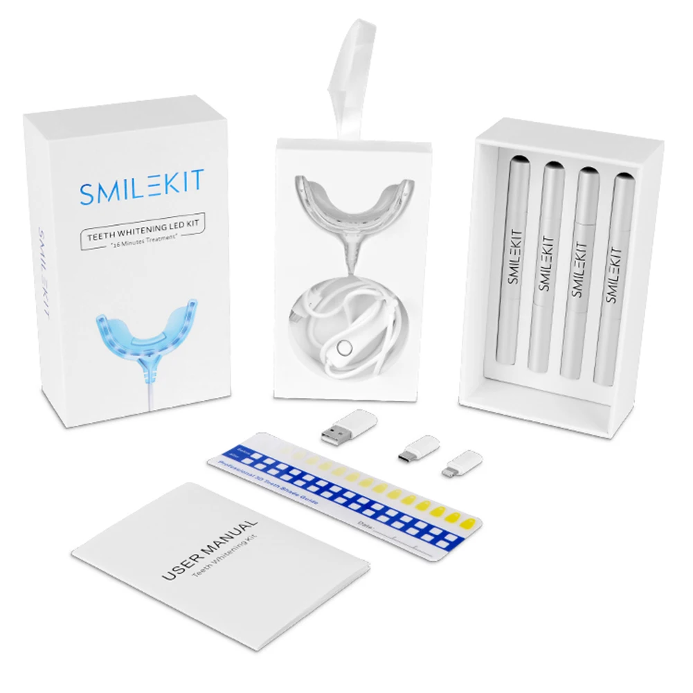 Kit de blanqueamiento dental c - Teeth Whitening Led Kit reseña y precio