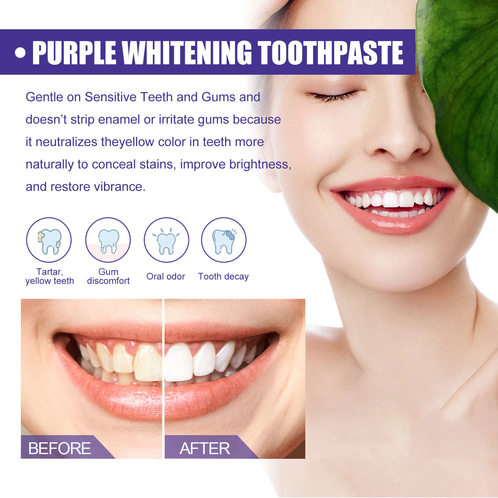 Pasta Dental Morada Blanqueado - Teeth Whitening Crest reseña y precio
