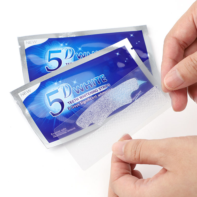 7 pares de tiras de Gel 5D par - Teeth Whitening Crest reseña y precio