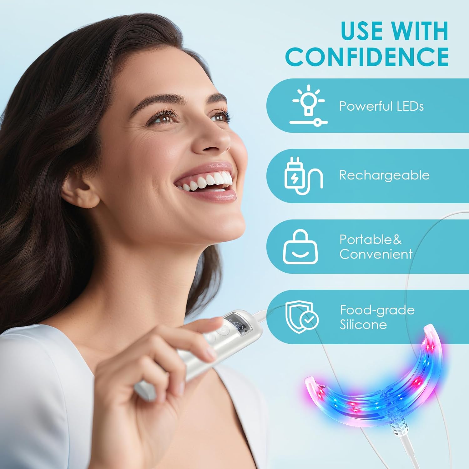Acelerador de Blanqueamiento D - Teeth Whitening Led Kit reseña y precio