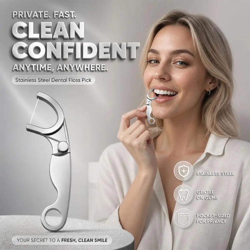 Palillo de dientes reutilizabl - Dental Floss Picks reseña y precio