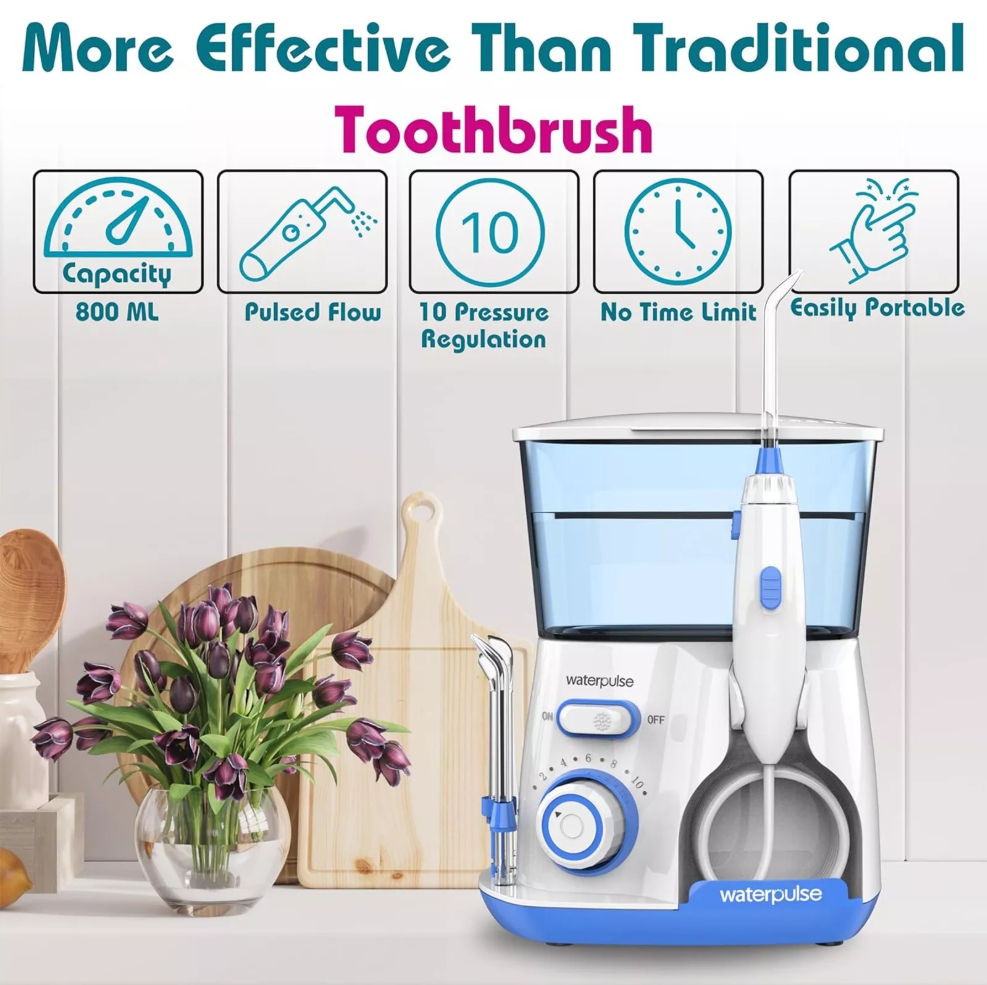 Waterpulse V300-irrigador Oral - Water Flosser Cordless reseña y precio