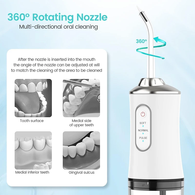 Irrigador Bucal Portátil 2026, - Dental Floss Picks reseña y precio