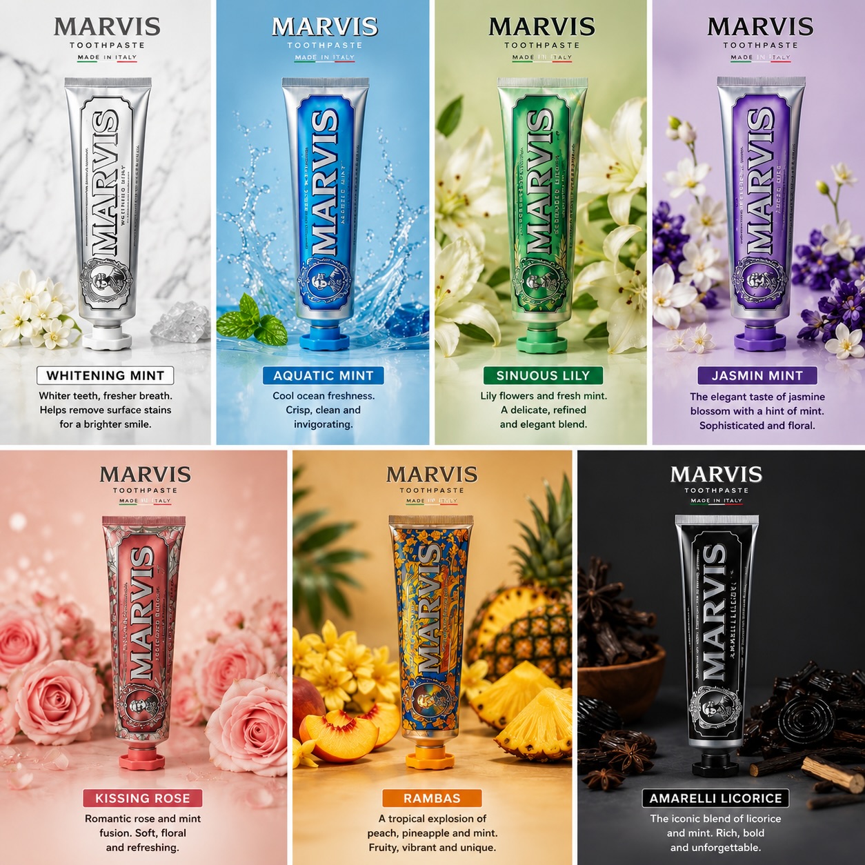 Pasta de Dientes Marvis Mint,  - Teeth Whitening Cream reseña y precio