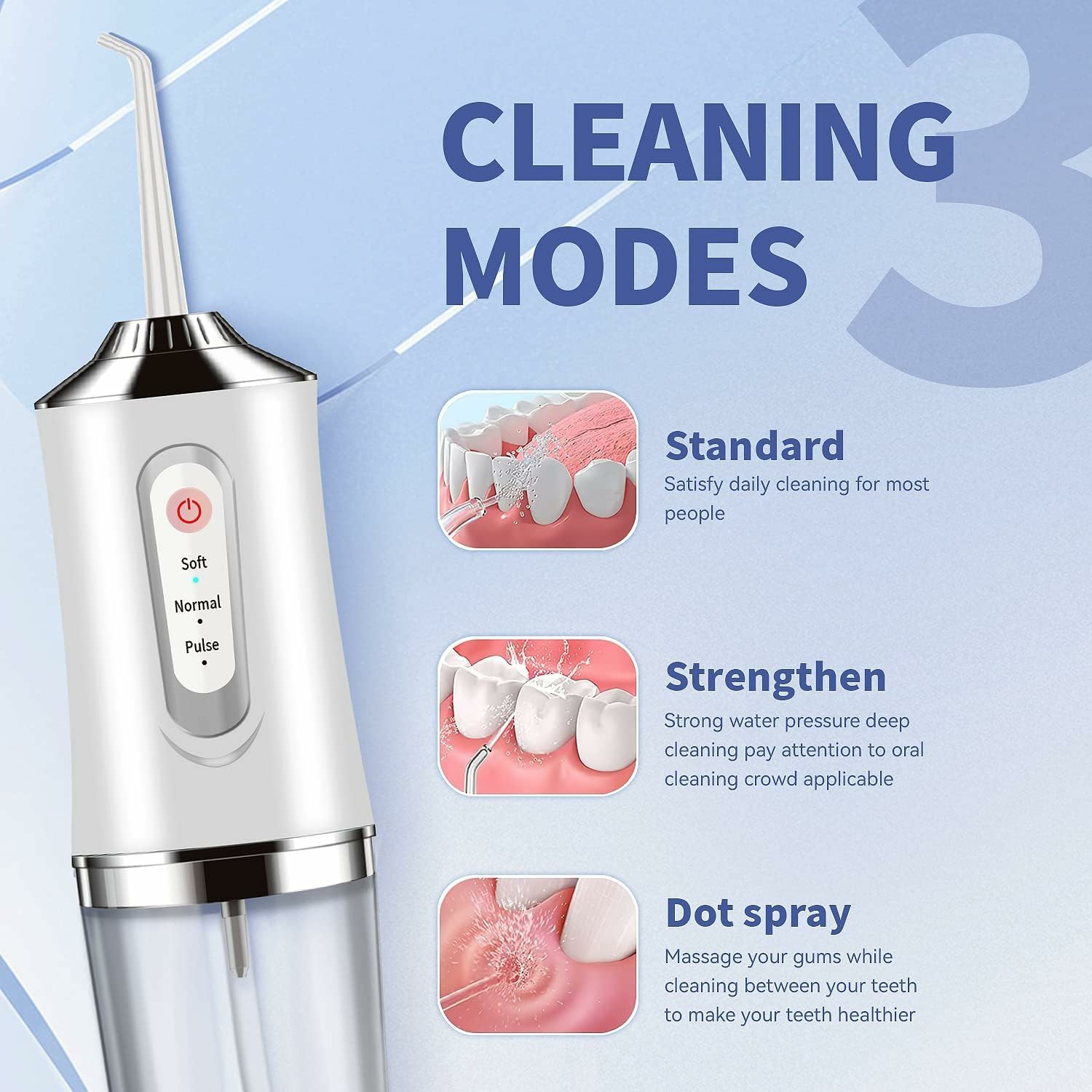 Irrigador Dental, hilo Dental  - Water Flosser Cordless reseña y precio