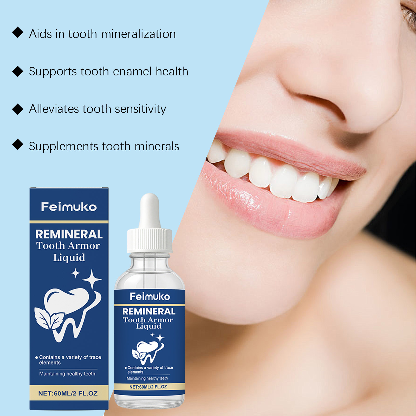 Líquido para el Cuidado Dental - Teeth Whitening Effective reseña y precio